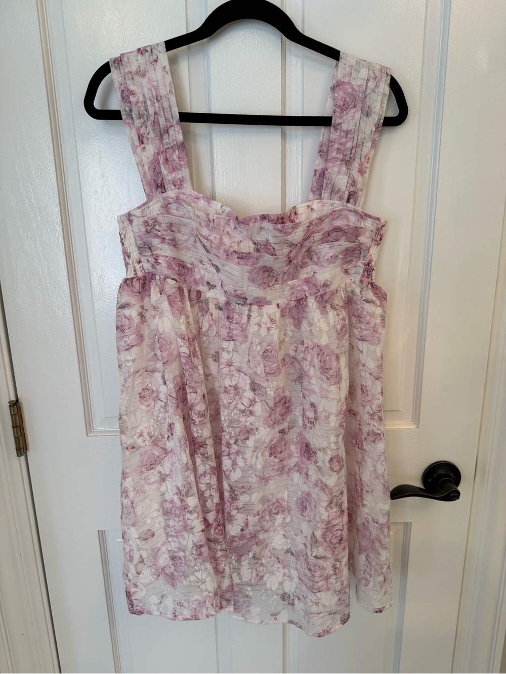 Storia Floral Pink Sundress with Wide Straps